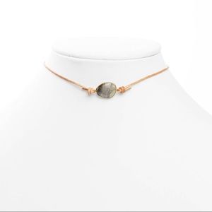 SOLD South Moon Under Labradorite Choker Necklace
